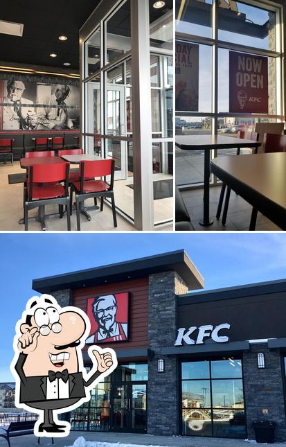 The interior of KFC