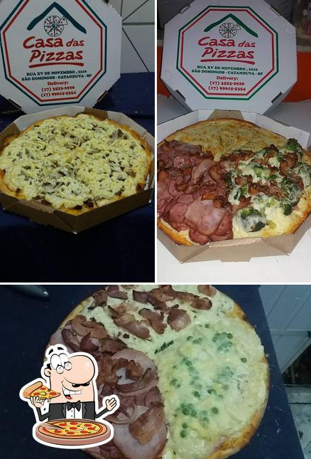 Peça pizza no Casa das pizzas Catanduva SP