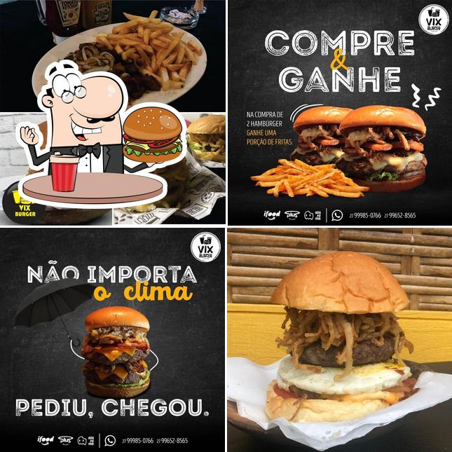 Os hambúrgueres do VIX BURGER irão satisfazer diferentes gostos