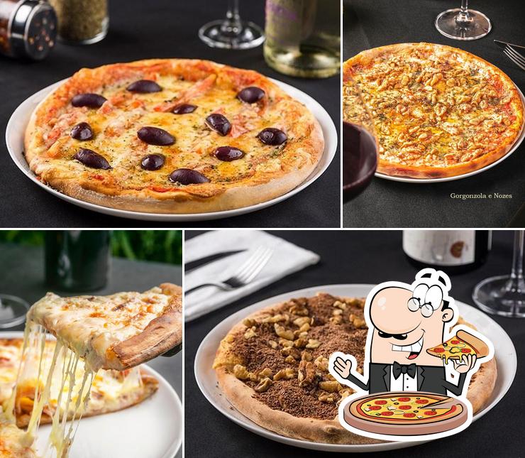 No Armazém Dom Carmino Pizzaria, você pode desfrutar de pizza
