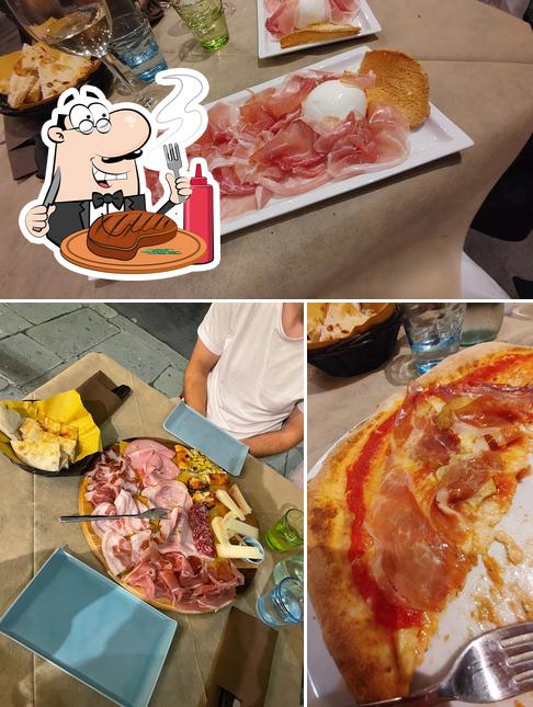 Pide un plato con carne en Le Volte Pizza Cucina Vino