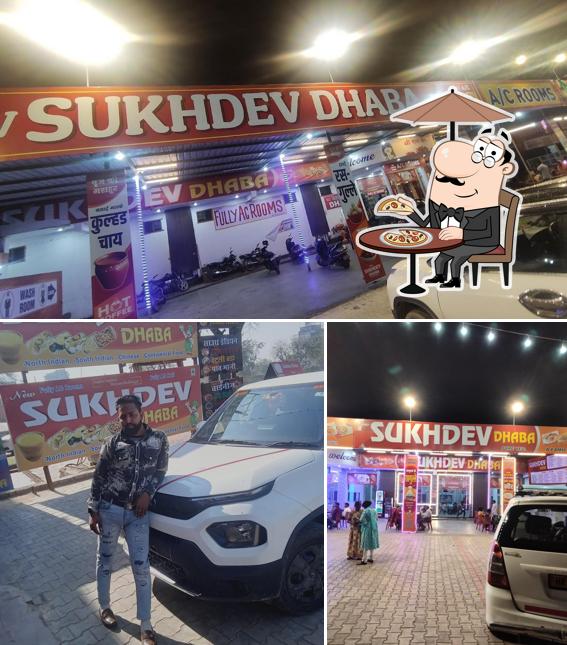 The exterior of Sukhdev Dhaba