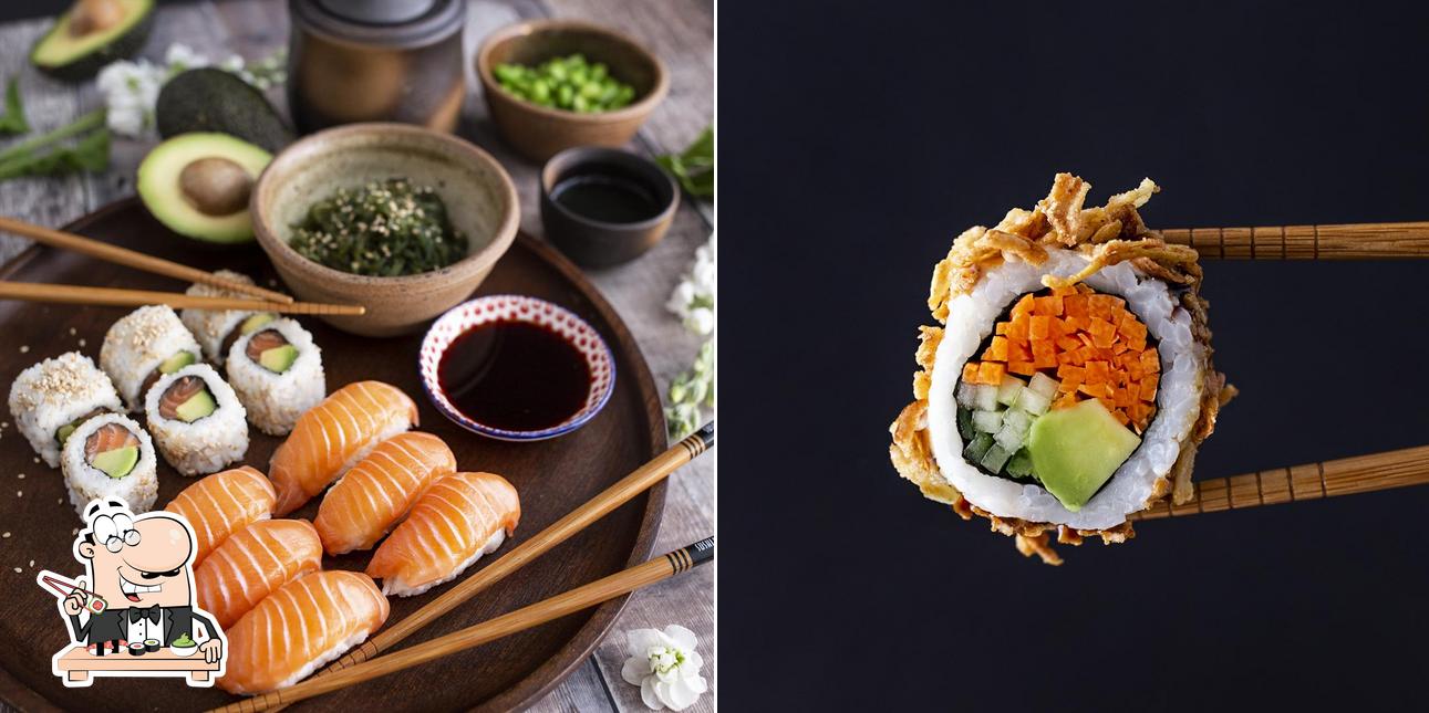 Ordina le diverse opzioni di sushi