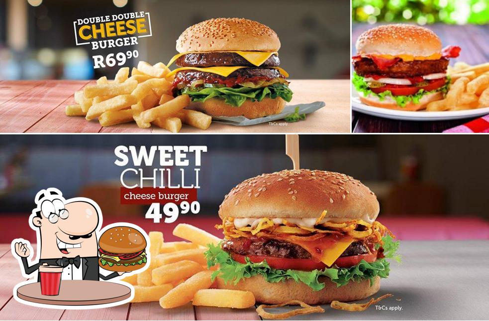 Probiert einen Burger bei Wimpy