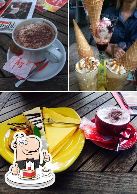 Cafe Extrablatt Münster zur Aa serviert eine Vielfalt von Süßspeisen
