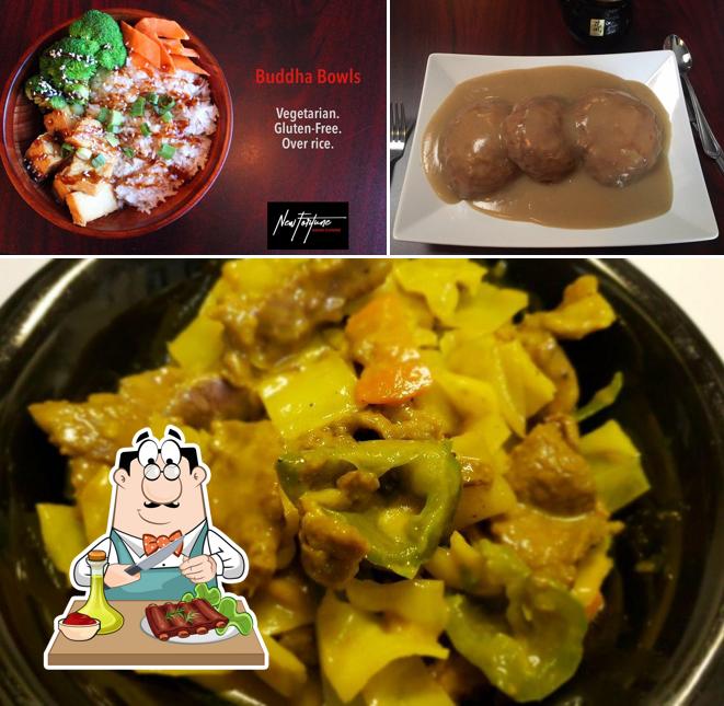 Get meat dishes at New Fortune Asian Cuisine
