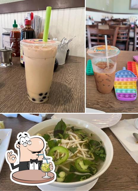Check out the image depicting drink and food at Pho Tastic & Deli
