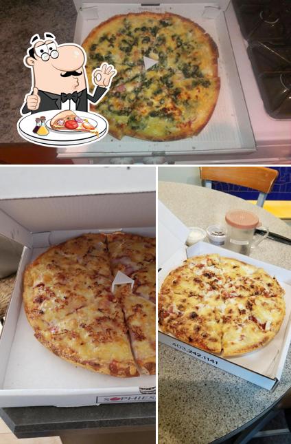Choisissez des pizzas à Sophies Pizza