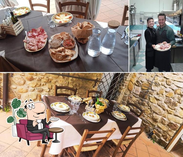Gli interni di Locanda La Braccata