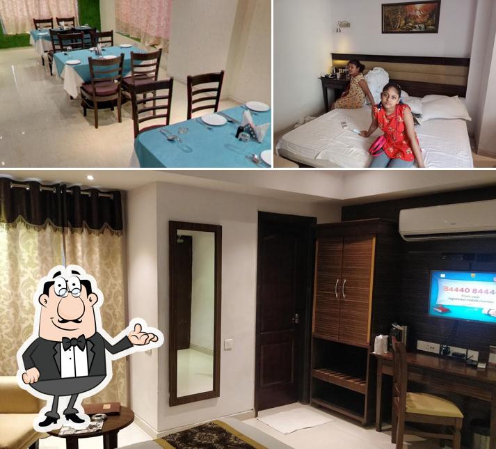 The interior of The Grand Radiant-3 Star Hotel in Lucknow