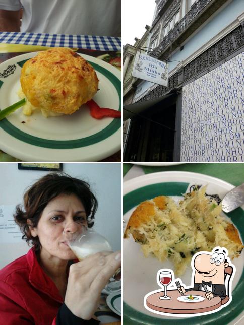 Еда в "Restaurante Rio Minho"