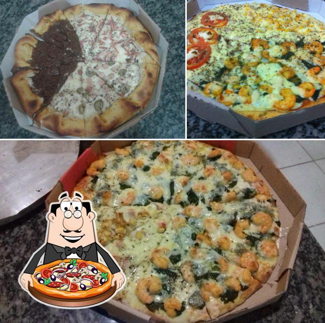 Peça diversos estilos de pizza