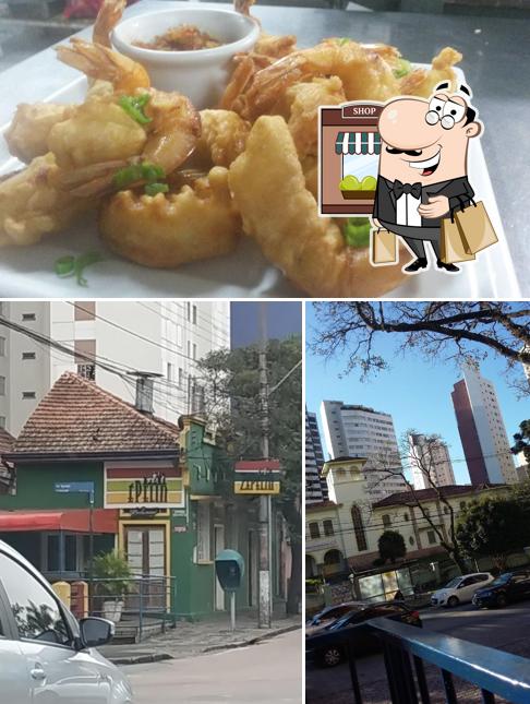 A imagem do Bar Zépelin’s exterior e comida