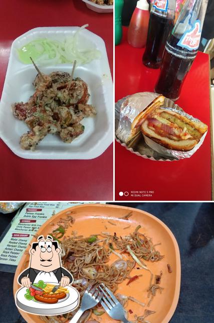 Among various things one can find food and beer at food corner