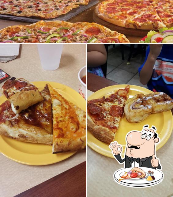 Try out pizza at Cicis Pizza