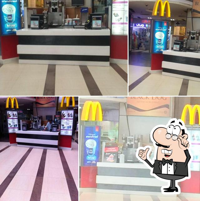 The interior of McDonald's India