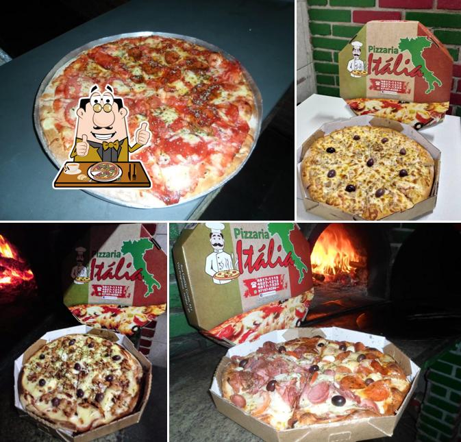No Pizzaria Itália, você pode degustar pizza