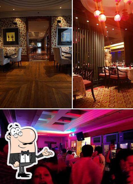 The interior of Altitude Lounge Bar Hyderabad Marriott Hotel & Convention Centre