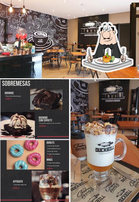 O Duckbill Cookies & Coffee se destaca pelo comida e interior