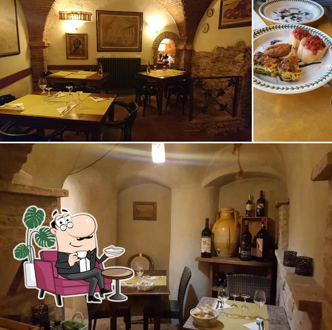 Gli interni di Osteria La Gattaiola