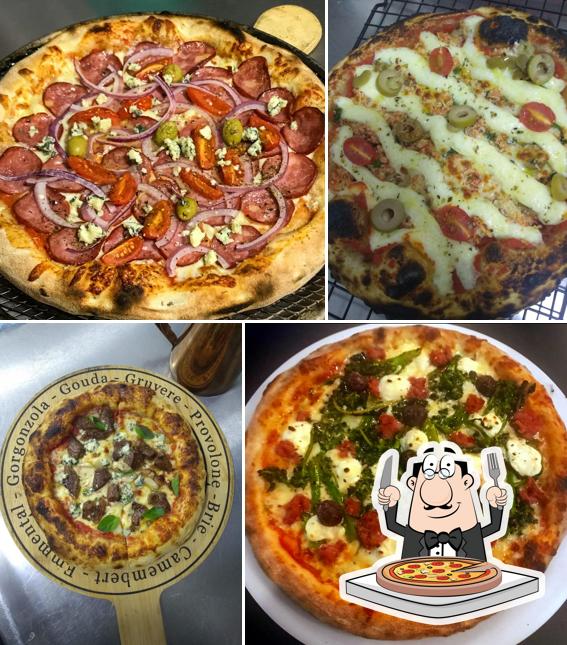 Consiga diferentes variedades de pizza