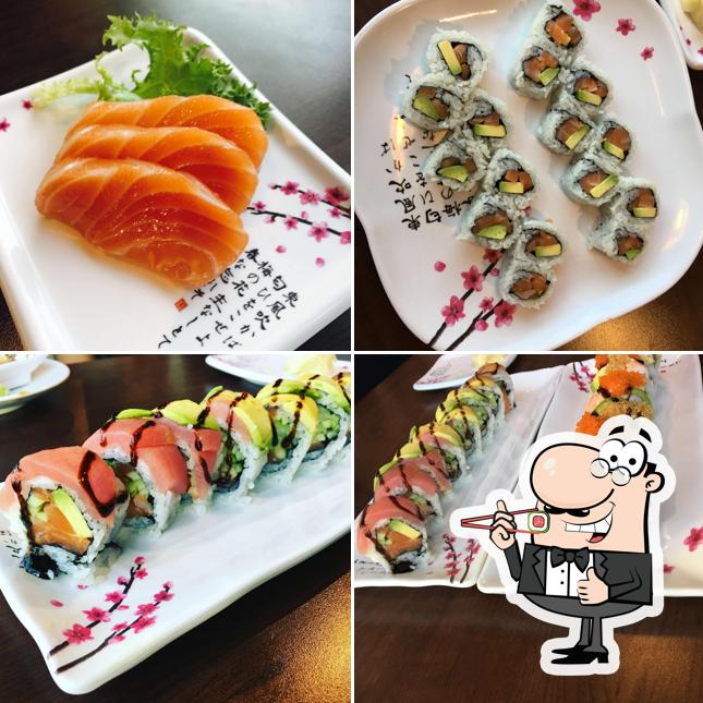 Sushi rolls are offered by Haru Sushi & Grill