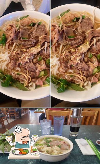 Food at Phở Hòa Lão Vietnamese Restaurant