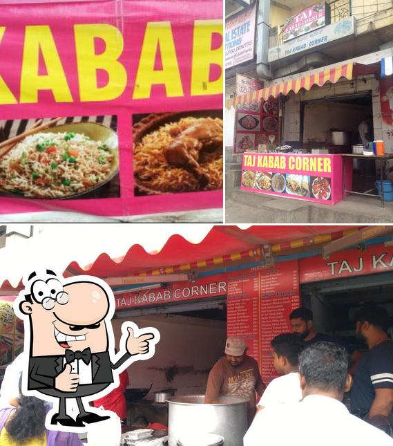 See this pic of Taj Kabab Corner