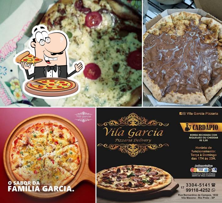 No Vila Garcia Pizzaria Delivery, você pode pedir pizza