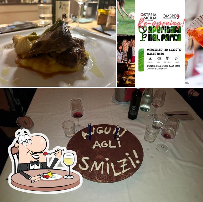 Cibo al Osteria Alla Sicilia Casa Vian