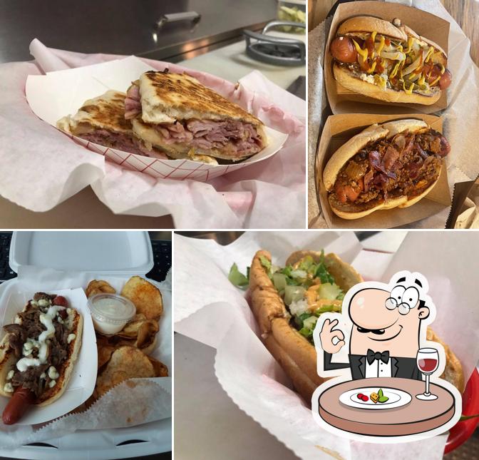 Food at Derone's Dynamite Dogs