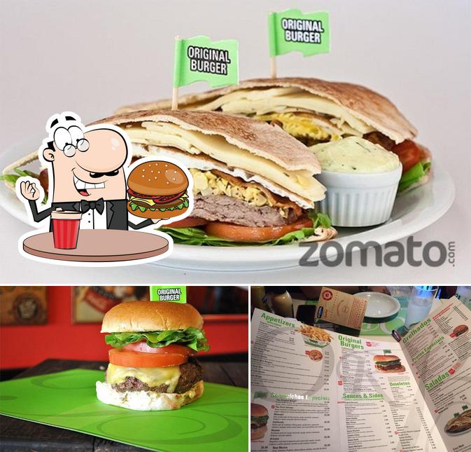 Peça um hambúrguer no Original Burger