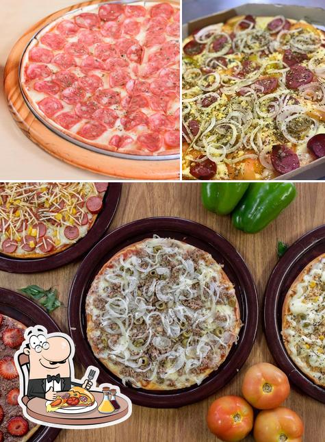 Experimente pizza no Pizzaria Saturnino