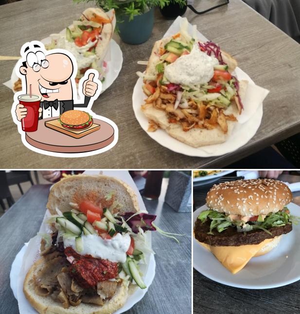 Try out a burger at Antalya Döner & Pizza Haus