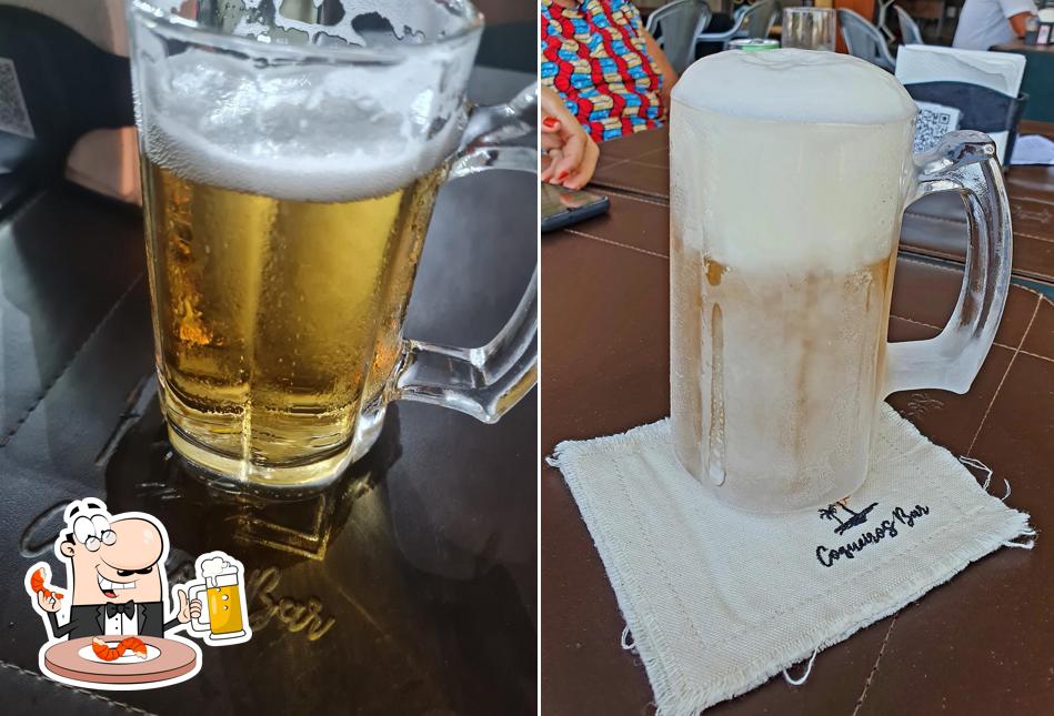 Coqueiros Bar e Restaurante fornece uma gama de cervejas