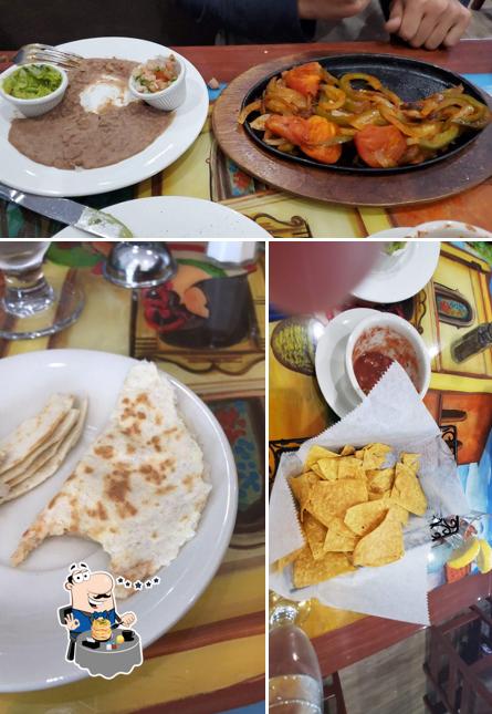 Food at El Jalapeño Charro