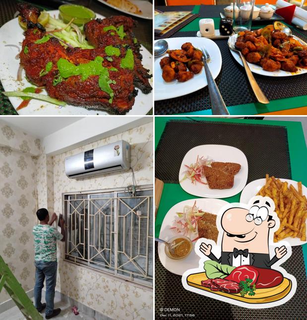 Order meat dishes at Spice Craft