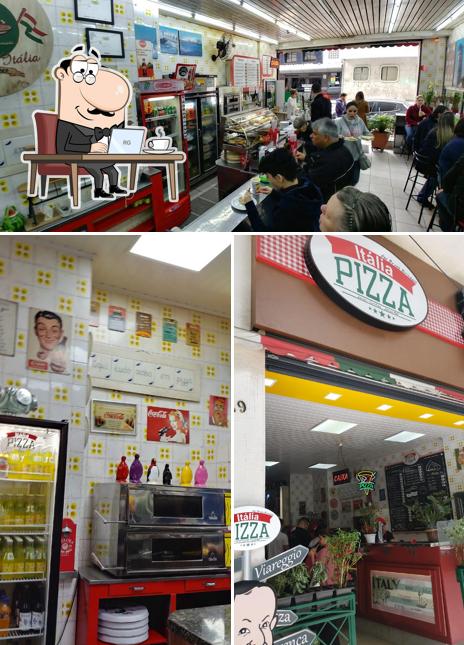 Veja imagens do interior do Itália Pizza