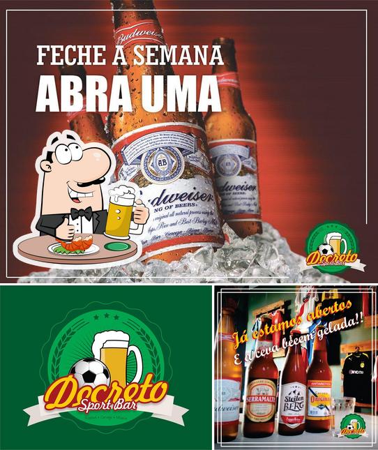 Você pode tomar um copo de cerveja leve ou escura