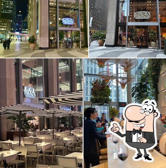 The restaurant's exterior and interior