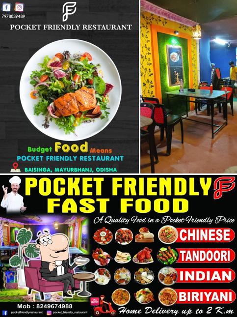 Among various things one can find interior and food at Pocket Friendly Restaurant