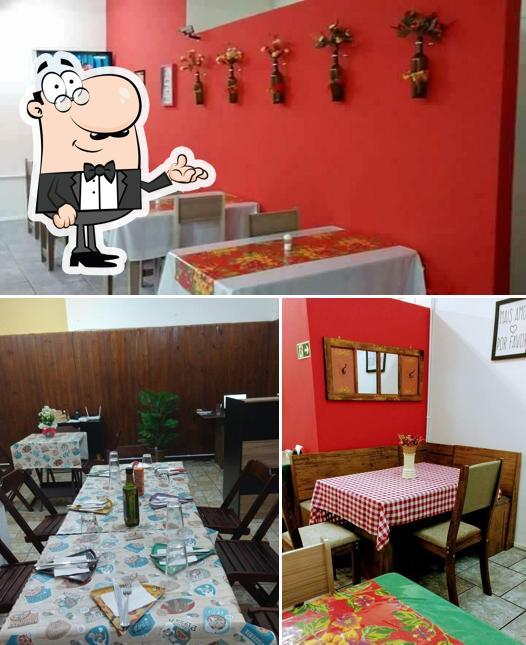 O interior do Pizzaria Requinte