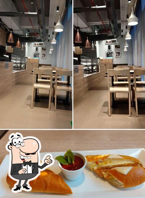 The image of interior and food at Elementaria Bakery Cafe