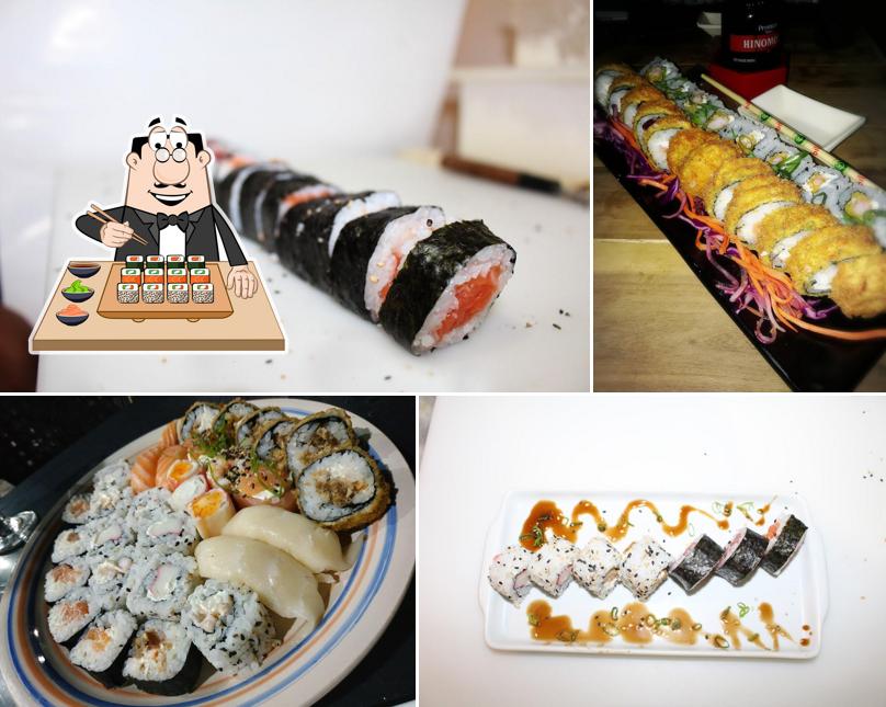 Experimente diferentes opções de sushi