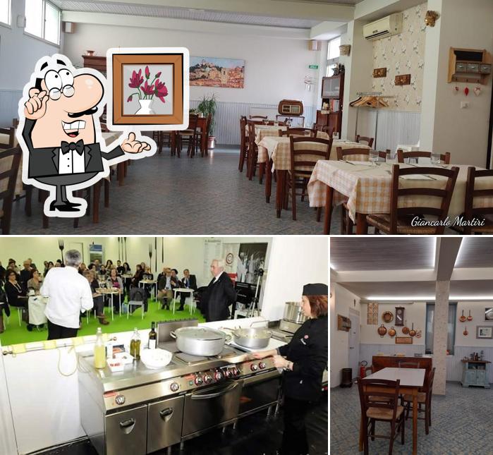 Gli interni di Trattoria Carotti