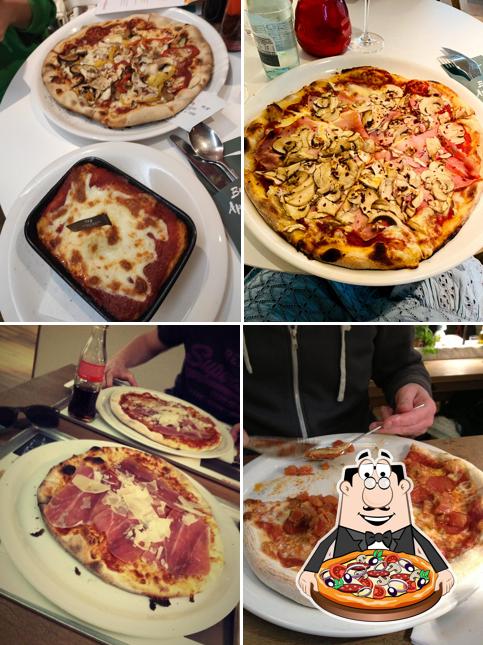 Elige una pizza en Vapiano