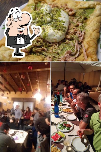 La interni e cibo del ristorante