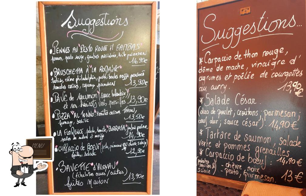 Check out the daily specials on the blackboard