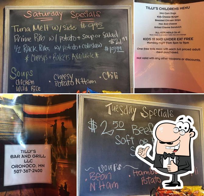 Tilly's Oronoco LLC, 1175 Lake Shady Ave S in Oronoco Restaurant menu and reviews