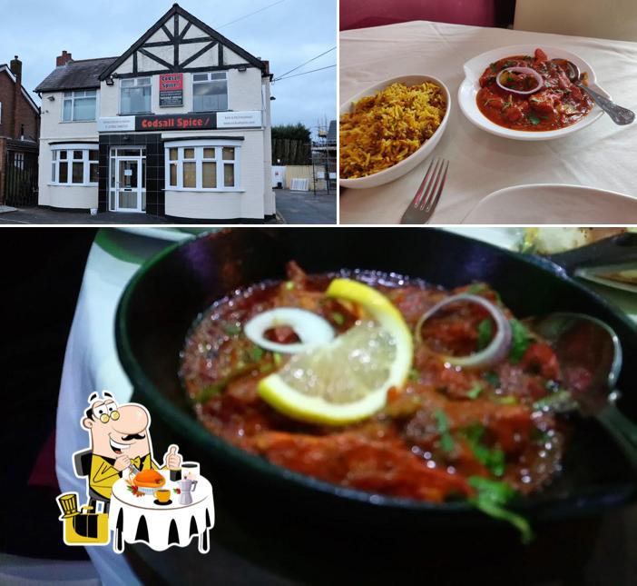 The image of Codsall Spice’s food and exterior